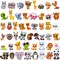 Wrapables Waterproof Vinyl Stickers for Water Bottles, Laptop, Phones, Skateboards, Decals for Teens, 100pcs Adorable Animals